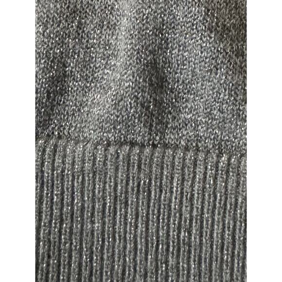 Lane Bryant V-Neck Metallic Tunic Lightweight Top Silver Metallic/Grey 18/20 - Picture 7 of 11